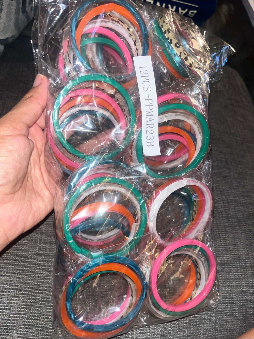 12 sets of little girls acrylic bracelets